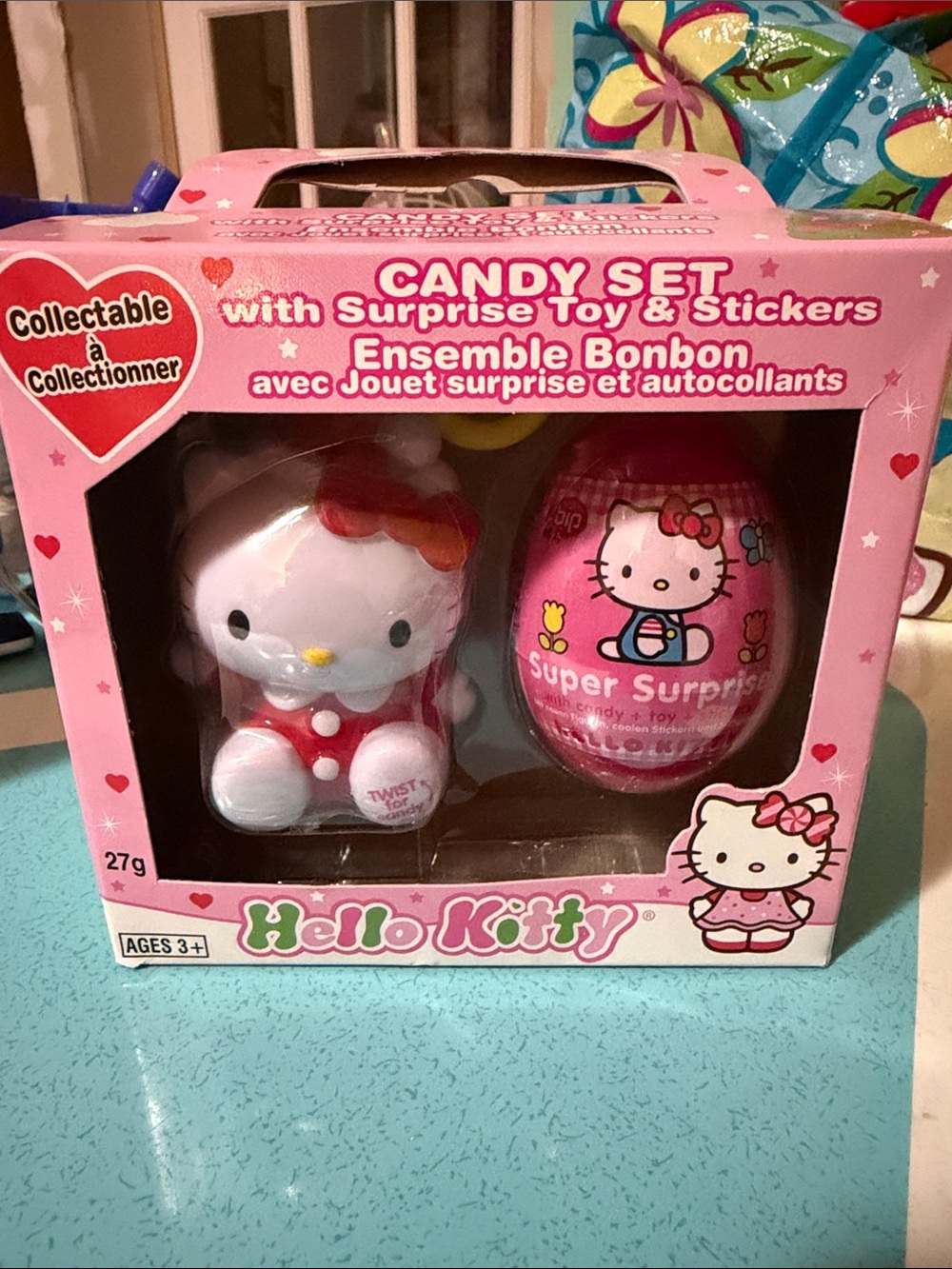 Hello Kitty Pink Candy Set with Surprise Toy & Egg